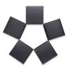 Quotidian Black Foldable Medium Vintage Italian Pearlescent Paper Glitter Gift Boxes with Lids 3" x 3" x 3" (7.6 x 7.6 x 7.6cm) Pack of 36 - Cookie Bakery Candy Party Wedding Holiday view 2