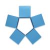 Quotidian Sky Blue Foldable Small Vintage Italian Pearlescent Paper Glitter Gift Boxes with Lids 2" x 2" x 2" (5 x 5 x 5cm) Pack of 36 - Cookie Bakery Candy Party Wedding Holiday view 2