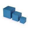 Quotidian Sky Blue Foldable Small Vintage Italian Pearlescent Paper Glitter Gift Boxes with Lids 2" x 2" x 2" (5 x 5 x 5cm) Pack of 36 - Cookie Bakery Candy Party Wedding Holiday view 3