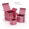 Quotidian Green Tea Foldable Small Vintage Italian Pearlescent Paper Glitter Gift Boxes with Lids 2" x 2" x 2" (5 x 5 x 5cm) Pack of 36 - Cookie Bakery Candy Party Wedding Holiday view 3