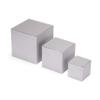 Quotidian Pale Lavender Foldable Medium Vintage Italian Pearlescent Paper Glitter Gift Boxes with Lids 3" x 3" x 3" (7.6 x 7.6 x 7.6cm) Pack of 36 - Cookie Bakery Candy Party Wedding Holiday view 3