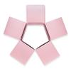 Quotidian Baby Pink Foldable Medium Vintage Italian Pearlescent Paper Glitter Gift Boxes with Lids 3" x 3" x 3" (7.6 x 7.6 x 7.6cm) Pack of 36 - Cookie Bakery Candy Party Wedding Holiday view 2