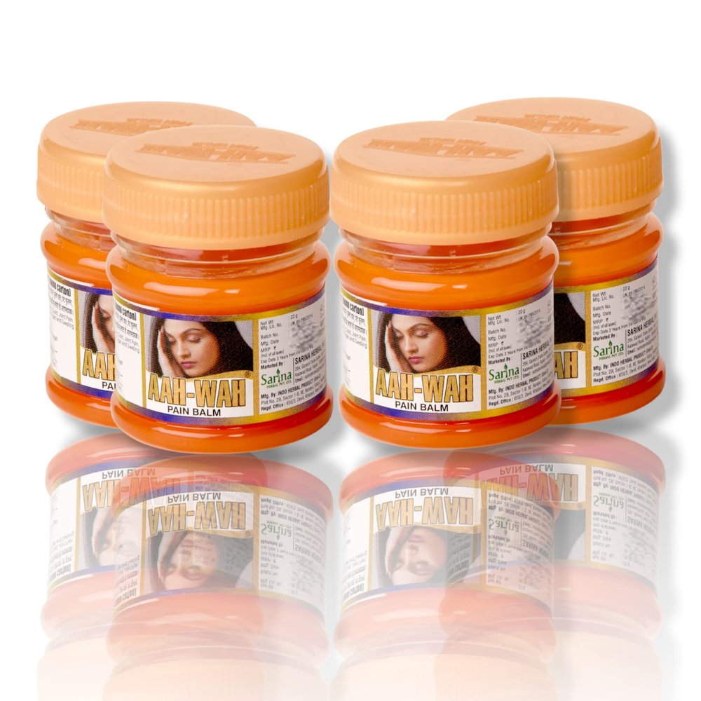 AAH WAH Pain Balm 20gm (Pack of 4)