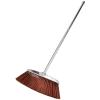 Zerodeko Cleaning Broom Lobby Broom Upright Broom with Long Handle Garbage Cleaning Supply for Sweeping Floor Garages Courtyard Sidewalks Decks Brown view 1