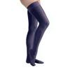 JOBST UltraSheer Compression Stockings, 20-30 mmHg, Thigh High, Silicone Lace Band, Closed Toe, Midnight Navy, Medium view 1
