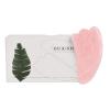Rose Quartz Gouache Scraper Gua Sha Massage Natural Gouache Stone GuaSha MassageTools Massagers Set,Gua Sha B with Box view 1