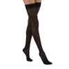 JOBST UltraSheer Compression Stockings, 20-30 mmHg, Thigh High, Sensitive Band, Closed Toe, Classic Black, Medium view 1