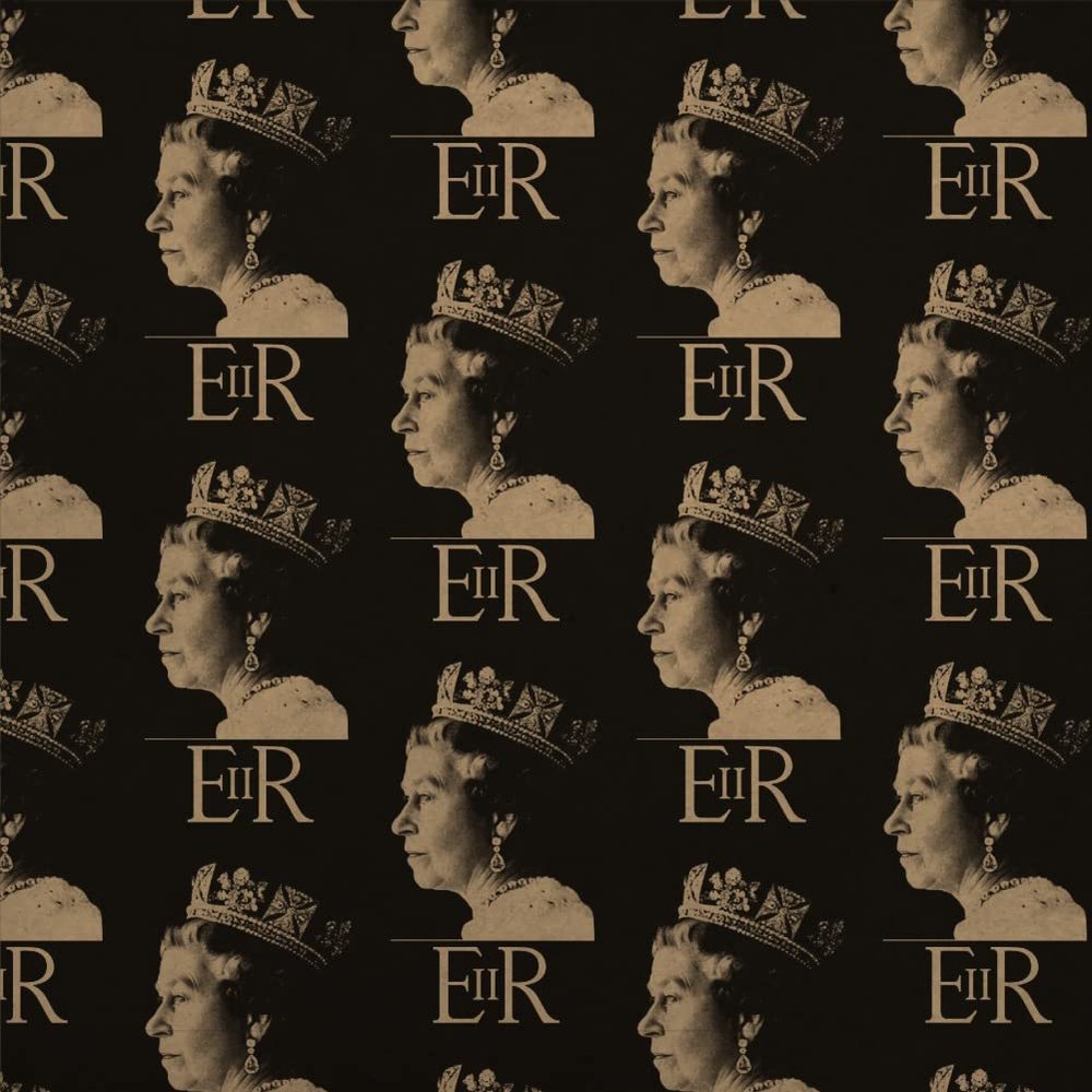 GRAPHICS & MORE Queen Elizabeth II Silhouette Premium Kraft Roll Gift Wrap Wrapping Paper