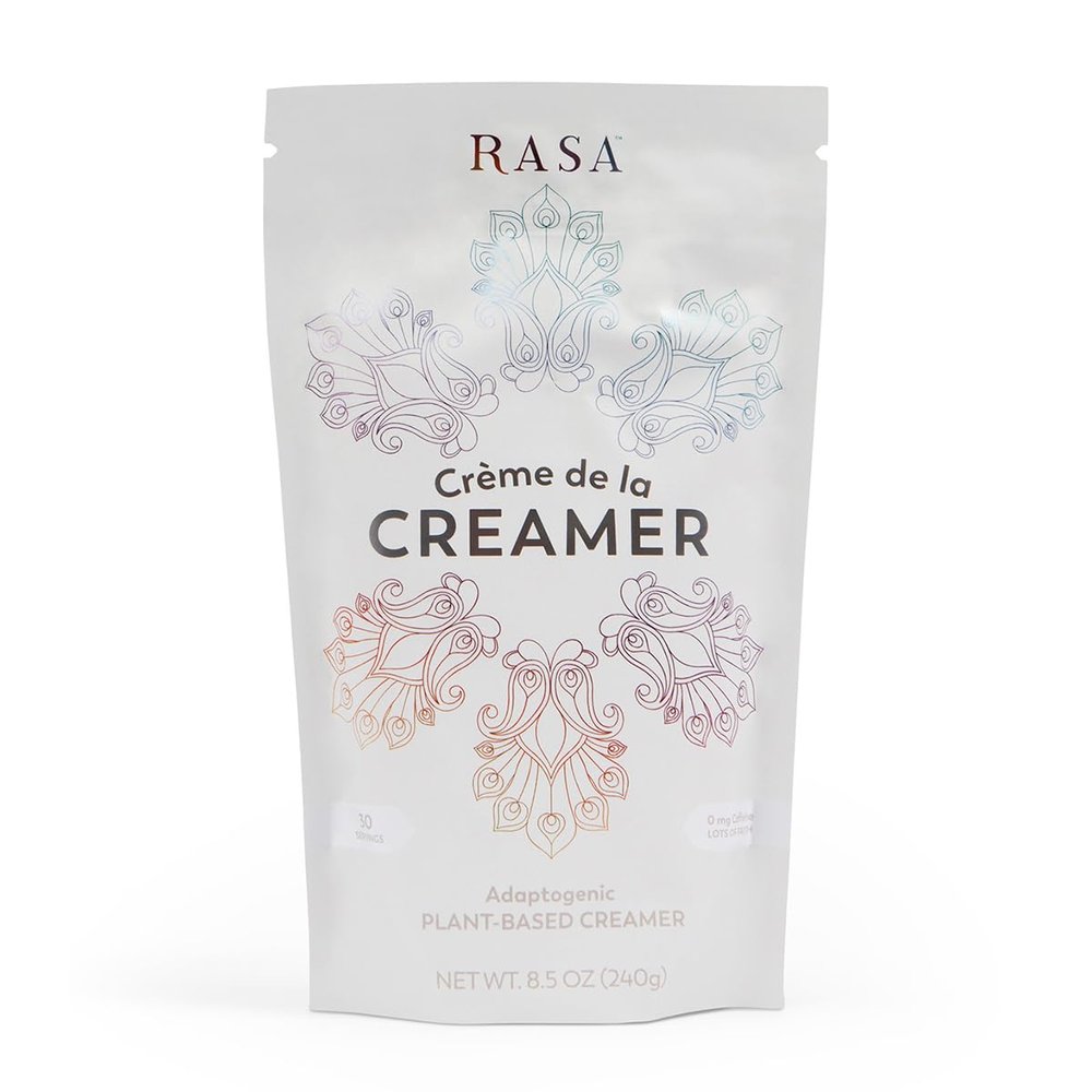 Rasa Non-Dairy Crme de la Creamer | Oat & Coconut Powder Coffee Creamer with Tremella | Gluten-Free, Vegan, Keto-Friendly | 8 oz