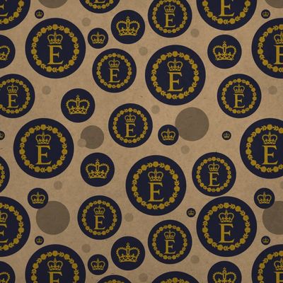 GRAPHICS & MORE Queen Elizabeth II Flag Premium Kraft Gift Wrap Wrapping Paper Roll