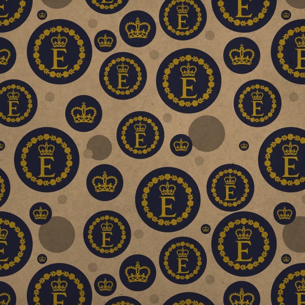 GRAPHICS & MORE Queen Elizabeth II Flag Premium Kraft Gift Wrap Wrapping Paper Roll