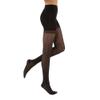 JOBST UltraSheer Diamond Pattern Compression Stockings, 20-30 mmHg, Waist High, Closed Toe, Classic Black, Large view 1