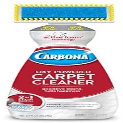 Carbona Carpet Cleaner with Brush | Oxy-Powered Foam for Spot Stain Removal | 27.5 Fl Oz, Pack of 1