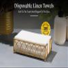 200 Disposable Linen Feel Guest Towels - Paper Hand Towels for Bathroom - Cloth Like White Paper Towel - Cocktail Hand Napkins - Highly Absorbent, Soft Fancy Guest Hand Towels 12" X 17" (Pack Of 200) view 3