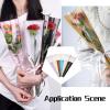 FASHEWELRY 120Pcs Plastic Flower Bouquet Bag Flower Cellophane Bags Single Rose Sleeve Bouquet Bags Wrapping Bags for Wedding Birthday Valentine's Day, 45x4~13cm view 4