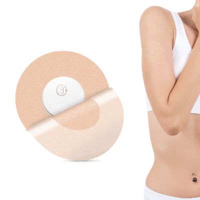 25Pack Libre 3 Sensor Covers for Freestyle Sensor Covers Waterproof Libre Freestyle Adhesive Patches Latex-Free Cotton CGM Bandage Hypoallergenic Overpatch, No Hole Strong Adhesion 14+Days Stay