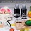 Lounsweer 100 Pcs 9oz Rimmed Plastic Cups Wedding Clear Cocktail Cups Heavy Duty Disposable Wine Glasses for Birthday Bridal Shower Baby Shower Holiday Celebrations(Black) view 3