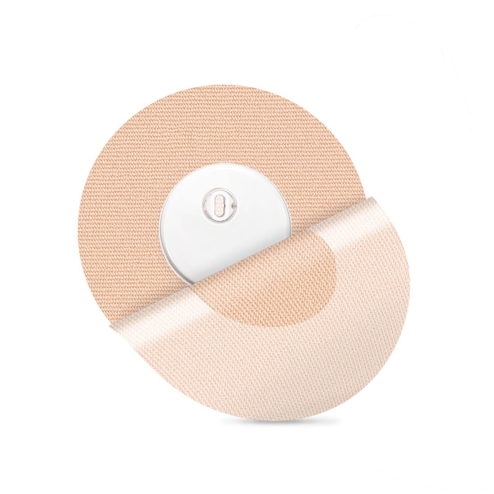 30Pack Libre 3 Sensor Covers for Freestyle Sensor Covers Waterproof Libre Freestyle Adhesive Patches Latex-Free Cotton CGM Bandage Hypoallergenic Overpatch, No Hole Strong Adhesion 14+Days Stay