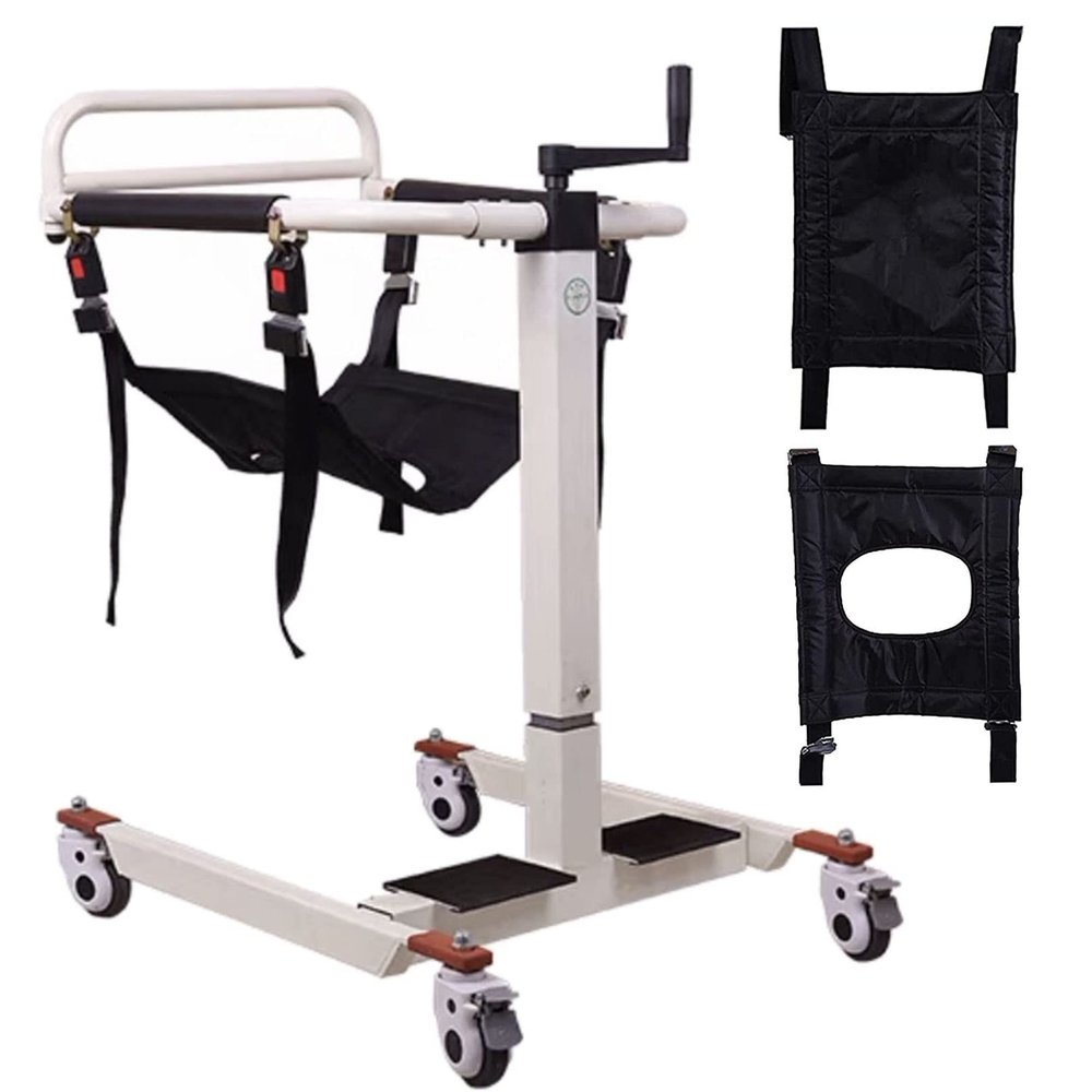 Car Wheelchair Lift Portable Patient Lift Aid Lightweight Elderly Disabled Transfer Lifter Handicap Car Assist Chair for Hospital Home Multifunctional Liberty Lifts ( Color : With 2 Padded Seat )