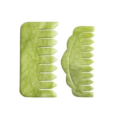 MYMEO Massage Comb Massager for Head Nature Jade Comb Massage Spa Acupuncture Point Head Relaxation Beauty Tool,Type 4