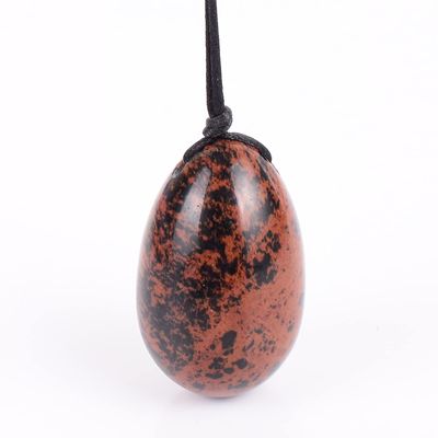 3pcs/Set Yoni Egg Natural Mahogany Stone Kegel Exercise Tool Jade Massager Jade Eggs for Women Gifts,40x25 Mm
