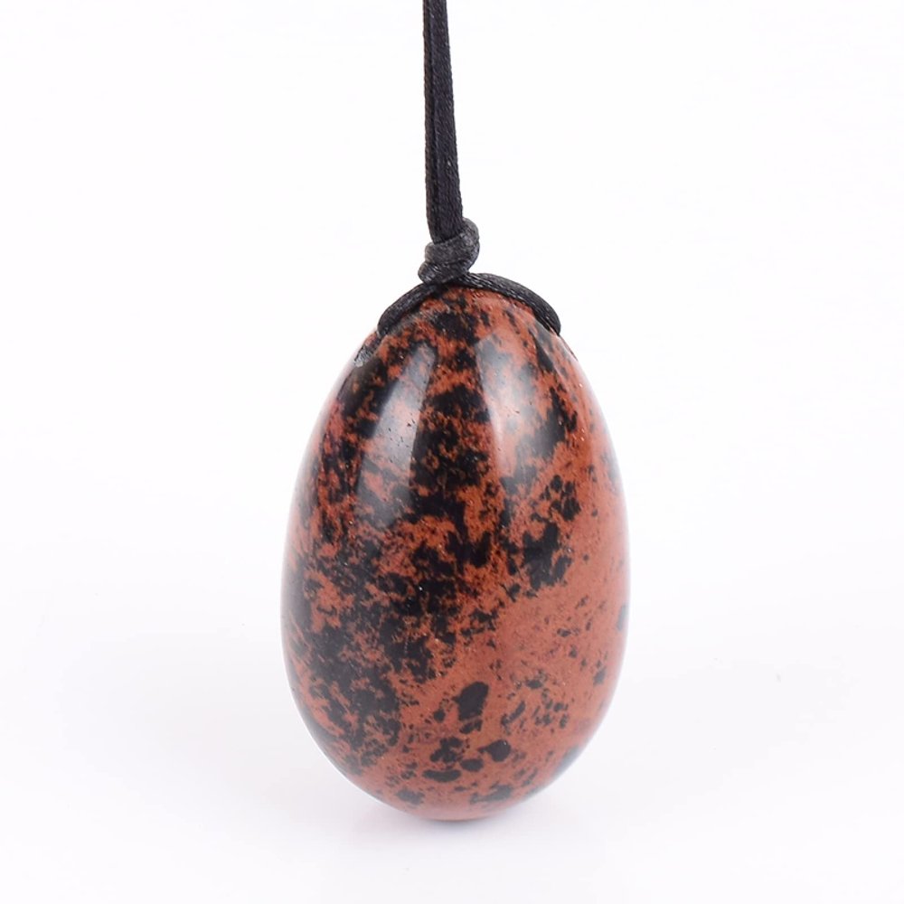 3pcs/Set Yoni Egg Natural Mahogany Stone Kegel Exercise Tool Jade Massager Jade Eggs for Women Gifts,40x25 Mm