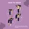 TruHabit Knee Caps for Women (Medium) Advanced Compression & Anti-Slip Knee Support for Women; Knee Support for Gym Squats, Pain Relief, Sports Workout; Knee Cap for Women with 4-Way Stretch (1 Pair) view 3