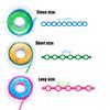 Dental Orthodontic Elastic Rubber Power Chain Braces Bands Short/Long/Close for Teeth Braces (long, Sky Blue) view 2