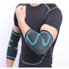 ADLIKES Knee and Elbow Pads Protective Gear Set (4pc) for Cycling Running Volleyball Crashproof Antislip for Youth Adults Azure M view 2