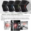 ADLIKES Knee Pads Brace Compression Sleeve for Running for Men & Women | Knee Pads for Meniscus Tear, Arthritis, Joint Pain Relief(2pc) Red L view 2