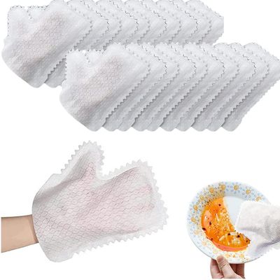 100PCS Home Disinfection Dust Removal Gloves, Washable Microfiber Cleaning Gloves, Disposable Dusting Remover Tool for House Cleaning,Cleaning Gloves Reusable (100Pcs)