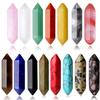 15PCS Healing Crystals Wand Stones Sets Natural Rose Quartz Clear Quartz Reiki Gemstones Bulk Hexagonal Points Energy Balancing Chakra Witchcraft Wholesale Meditation Therapy Decor Desk Gift view 1