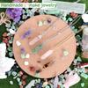 15PCS Healing Crystals Wand Stones Sets Natural Rose Quartz Clear Quartz Reiki Gemstones Bulk Hexagonal Points Energy Balancing Chakra Witchcraft Wholesale Meditation Therapy Decor Desk Gift view 3