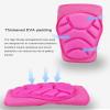 ADLIKES Knee and Elbow Pads Protective Gear Set (6pc) for Cycling Running Volleyball Crashproof Antislip for Women Men Adults Fuchsia XL view 3