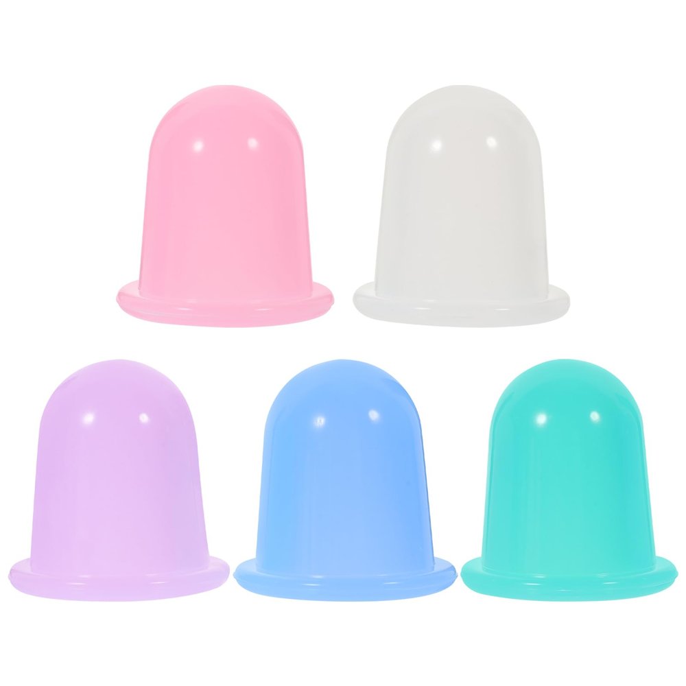 ARTIBETTER 5pcs Silicone Body Massage Cupping Vacuum Suction Cups Chinese Body Cupping Cup Anti for Eyes Face Leg Arms