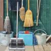 Pans with Long Handle, Metal Upright Dustpan Heavy Duty, 30 Long Handled Stand Up Dustpans for Lobby, Garage, Home and view 2