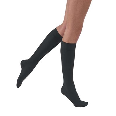 JOBST UltraSheer Compression Stockings, 30-40 mmHg, Knee High, Closed Toe, Anthracite, Large