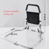 CTVR Foldable Bed Rail, Medical Bed Assist Bar with Storage Pocket, Fall Prevention Safety Hand Guard Grab Bar, Suitable for Pregnant Women, Babies view 2
