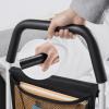 CTVR Foldable Bed Rail, Medical Bed Assist Bar with Storage Pocket, Fall Prevention Safety Hand Guard Grab Bar, Suitable for Pregnant Women, Babies view 3