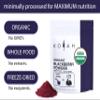 KOYAH - Organic BlackBerry Powder: 30 Servings (1 Scoop = 1/4 Cup Fresh): Freeze-Dried, Whole-Berry Powder, Raw view 3