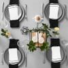 Gift Boutique 100 Black Trim Lined Guest Napkins Disposable Paper Pack Elegant Dinner Hand Napkin for Bathroom Wedding Holiday Anniversary Birthday Party Bridal & Baby Shower Holiday Decorative Towels view 4