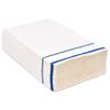Gift Boutique 100 Blue Trim Lined Guest Napkins Disposable Paper Pack Elegant Dinner Hand Napkin for Bathroom Wedding Holiday Anniversary Birthday Party Bridal and Baby Shower Decorative Towels view 2
