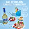 Gourmanity Elderflower Syrup, All Natural 3 Ingredient Elderflower Cordial, Floral & Fresh Elderberry Flower Syrup (500ml/16.9 fl oz Glass Bottle) view 3