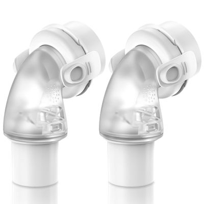 2 Packs Replacement Swivel Elbow Connector for Airfit F20 F30, FSA HSA Eligible, QuiteAir Elbow Quick-Release,Great-Value CPAP Supplies by Medihealer