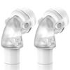 2 Packs Replacement Swivel Elbow Connector for Airfit F20 F30, FSA HSA Eligible, QuiteAir Elbow Quick-Release,Great-Value CPAP Supplies by Medihealer view 1