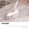 Alipis Bathroom Cleaning Brush Floor Brush with Handle Lightweigh Detachable Kitchen Tile Floor Cleaner toliet Bowl Cleaner Durable Broom Long Handle Accessories The pet view 3