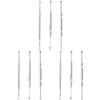 FOMIYES 9pcs Double-Ended Spiral Ear Wax Cleaner Tool Stainless Steel Ear Wax Scoop Kit for Safe and Cleaning Portable for Home and Travel Use view 1
