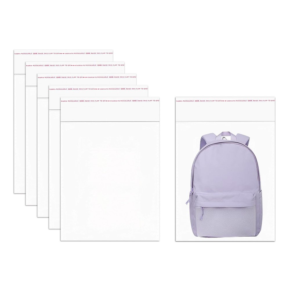 CinnanniC 18x24 100 Count Large Cellophane Bags Clear Self Sealing Cello Bags 2mil Self Adhesive Plastic OPP Bags for Packaging Clothes Pants Magazine Toys Gifts Art Photos Brochure Documents