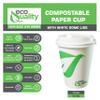 12 oz Compostable Paper Cups with White Dome Lids - Biodegradable Disposable White Paper Coffee Cups PLA Lined - Eco-friendly Hot and Cold Drinking Cups (500) view 2