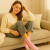AWS/American Made Womens Diabetic Ankle Socks 3 Pairs  Soft Cotton, Non-Binding Top, Seamless Toe, Shoe Size 9-11 (Pink) view 3